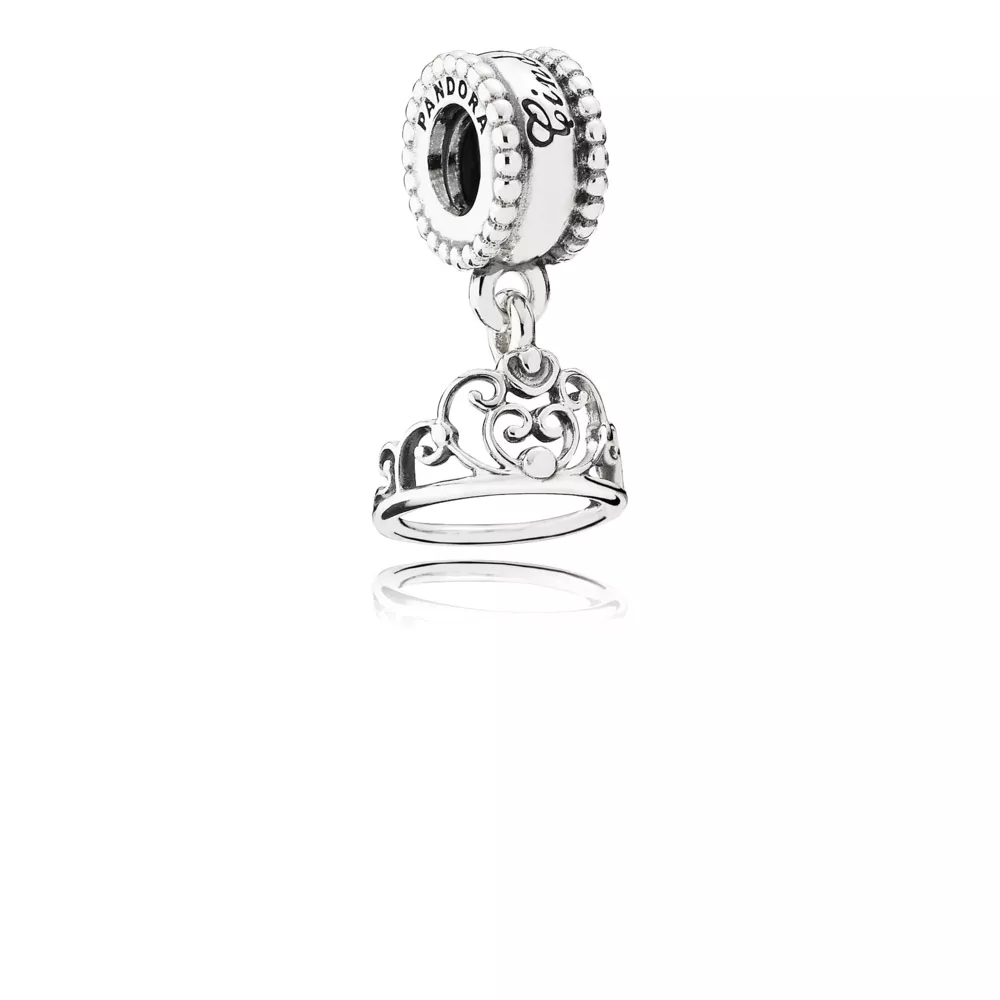 Pingente Pandora de prata Disney, Tiara da Cinderela