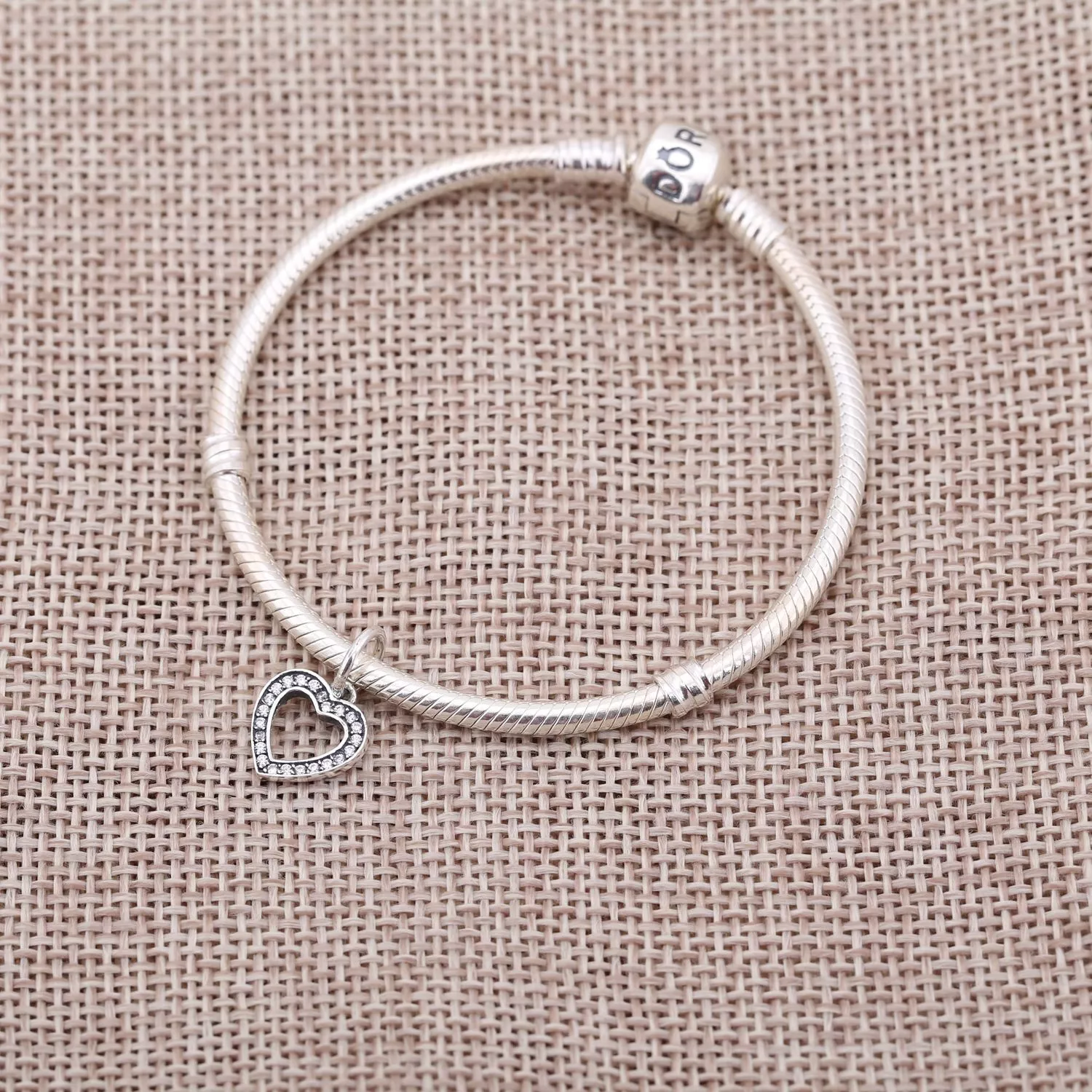 Pingente PANDORA de Prata Brilhante Coração - 791304CZ