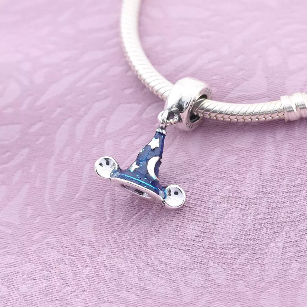 Pingente Pandora de prata Disney, Feiticeiro Mickey Hat