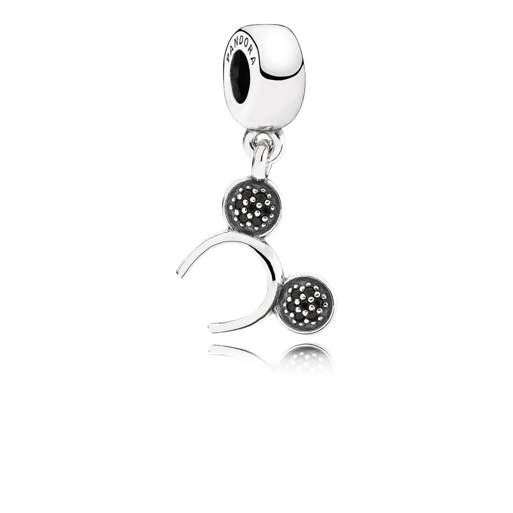 pingente pandora de prata disney mickey headband