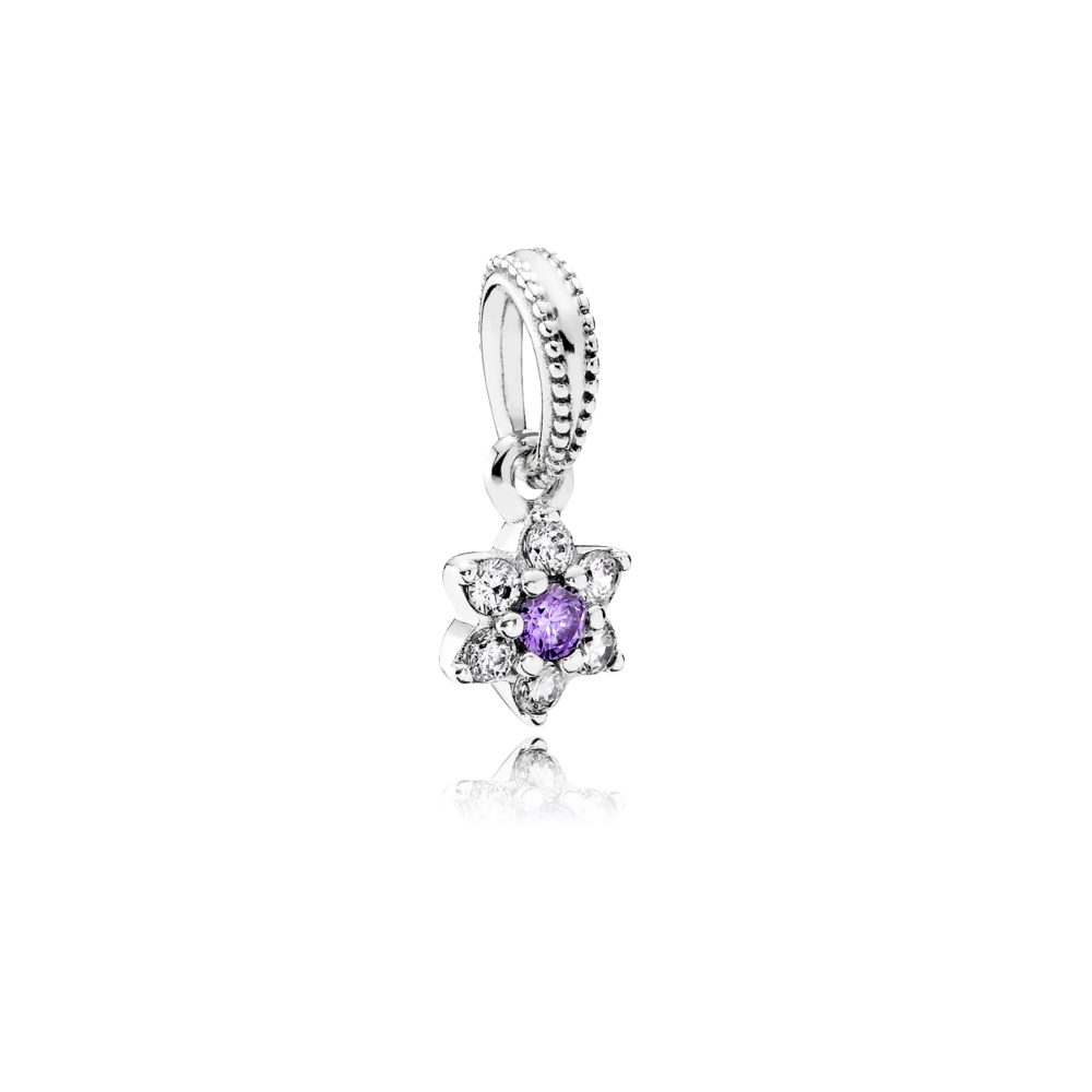 pingente pandora forgetmenot flor da recordação 791833acz