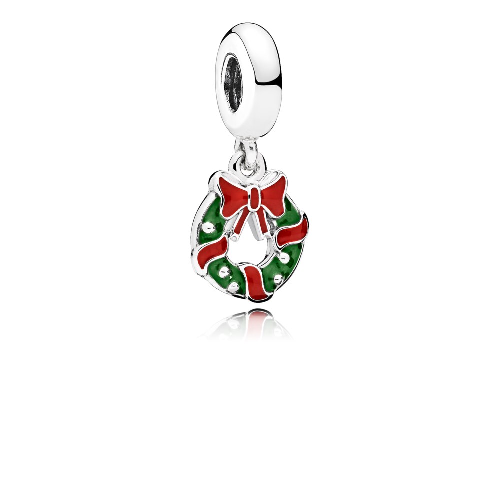 pingente pandora guirlanda de natal 796362enmx