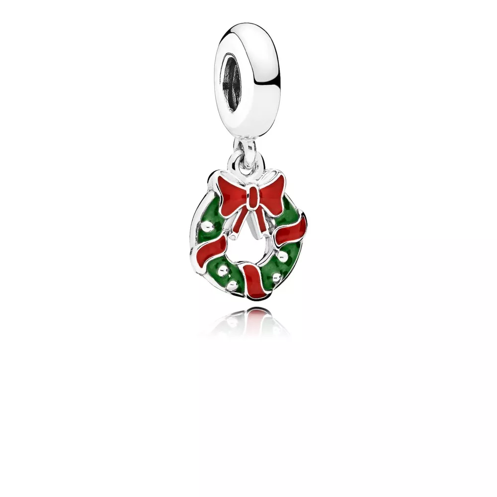 pingente pandora guirlanda de natal 796362enmx