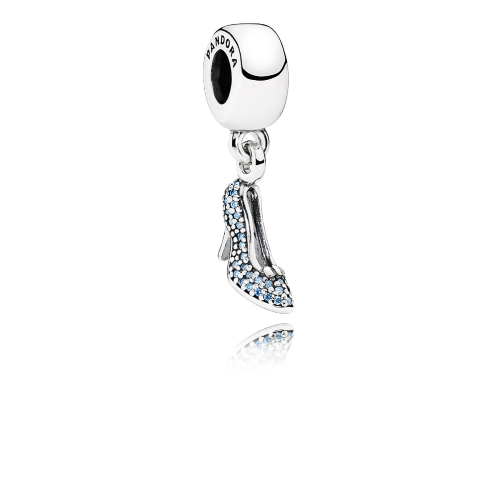 pingente pandora sapatinho de cristal cinderela 791470cfl