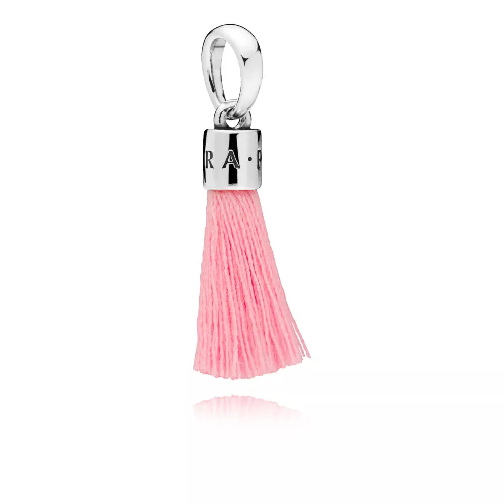 pingente pandora tassel rosa 797212cbp