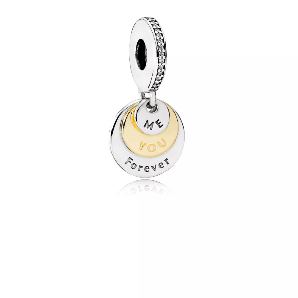 Pingente PANDORA "Você & Eu para Sempre" - 791979CZ