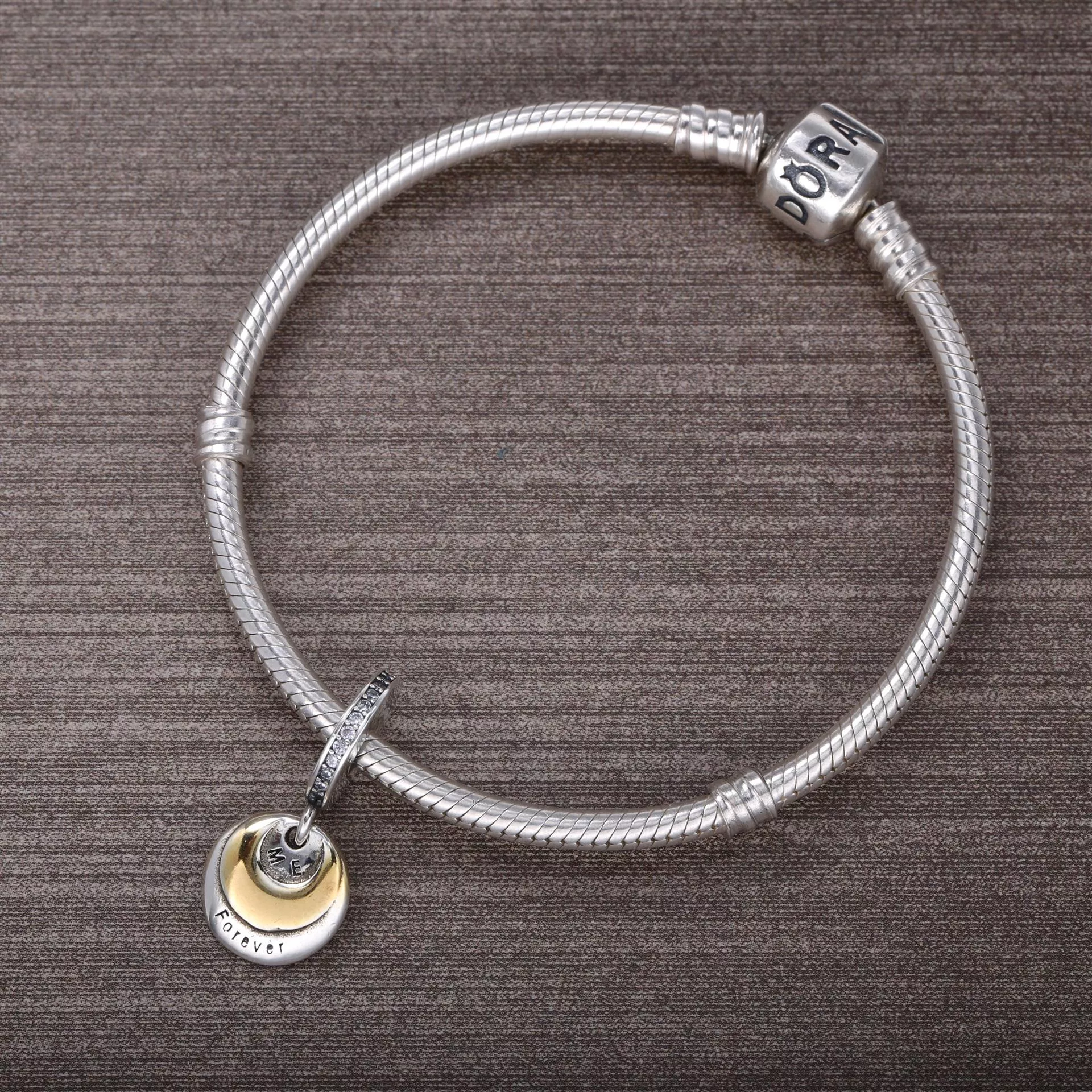 Pingente PANDORA "Você & Eu para Sempre" - 791979CZ