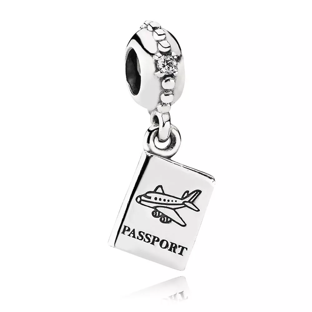 Charm PANDORA de Prata Pendente Passaporte - 791147CZ