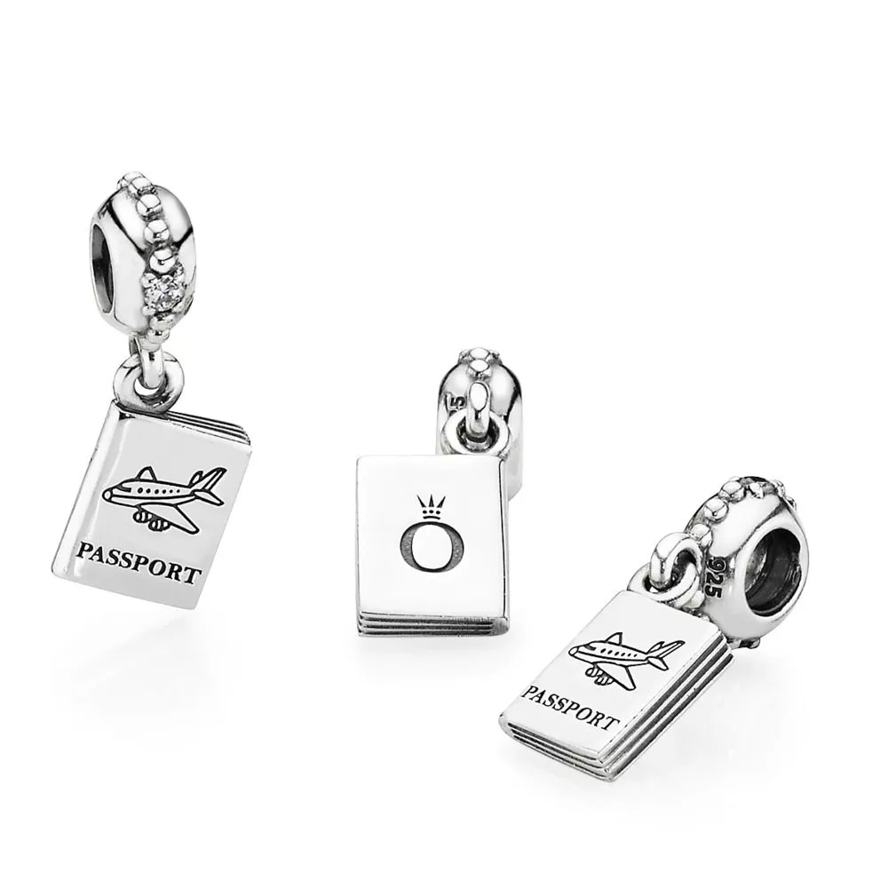 Charm PANDORA de Prata Pendente Passaporte - 791147CZ