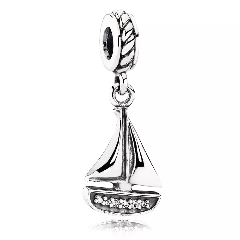 Charm PANDORA de Prata Pendente Barco Velejador - 791138CZ