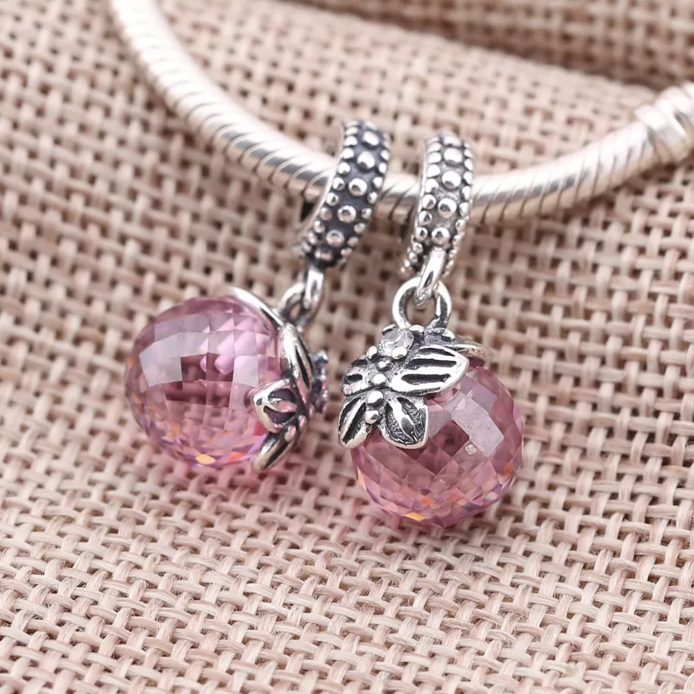Charm PANDORA de Prata Pendente Pequena Borboleta Rosa - 791258PCZ