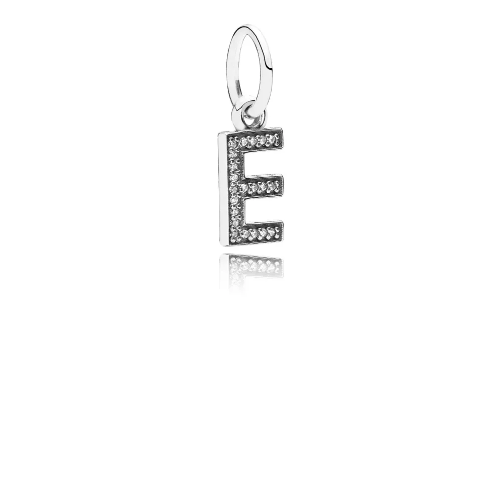 Pingente PANDORA de Prata Brilhante Letra E - 791317CZ