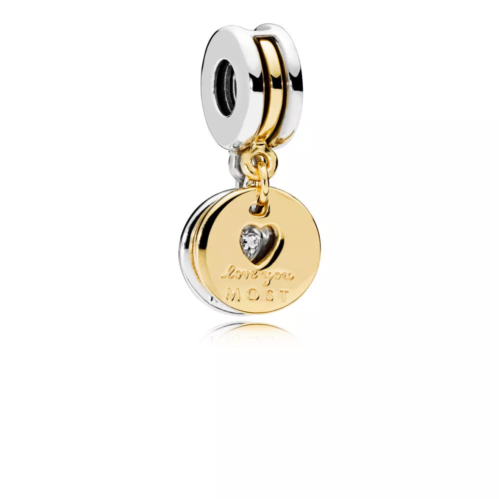 Pingente PANDORA Shine "Te Amo Muito, mais que tudo"