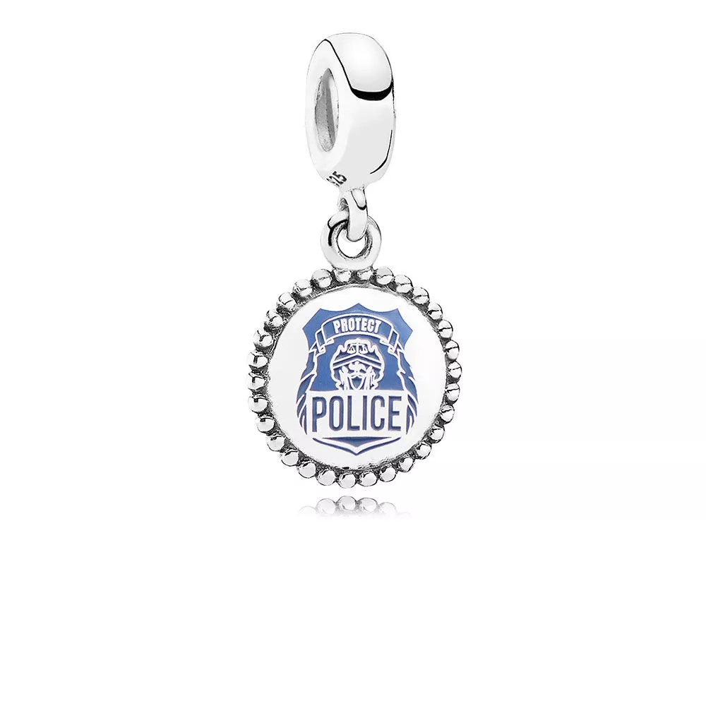 Pingente Pandora de prata Polícia