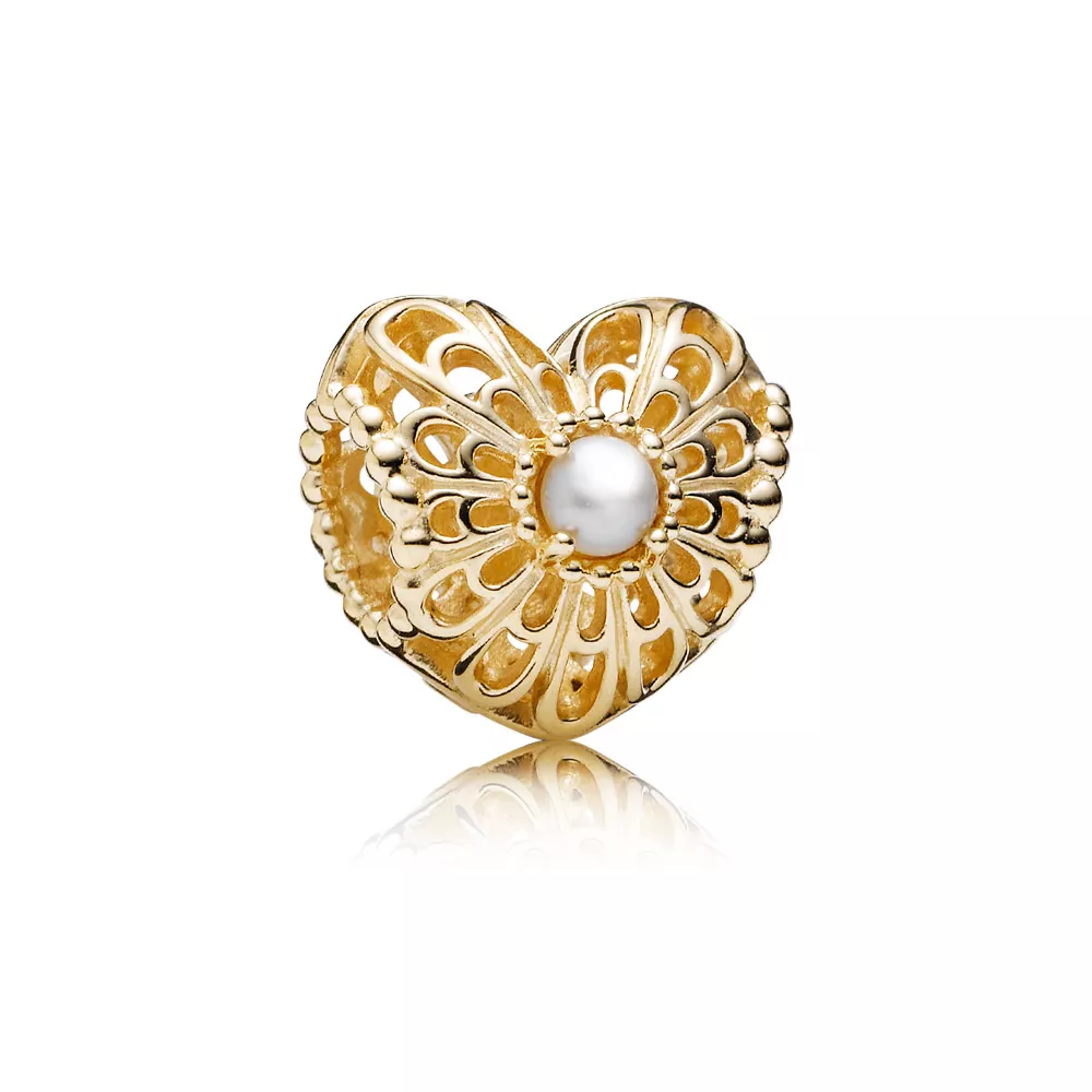 Charm berloques PANDORA de Ouro Amor da Minha Vida