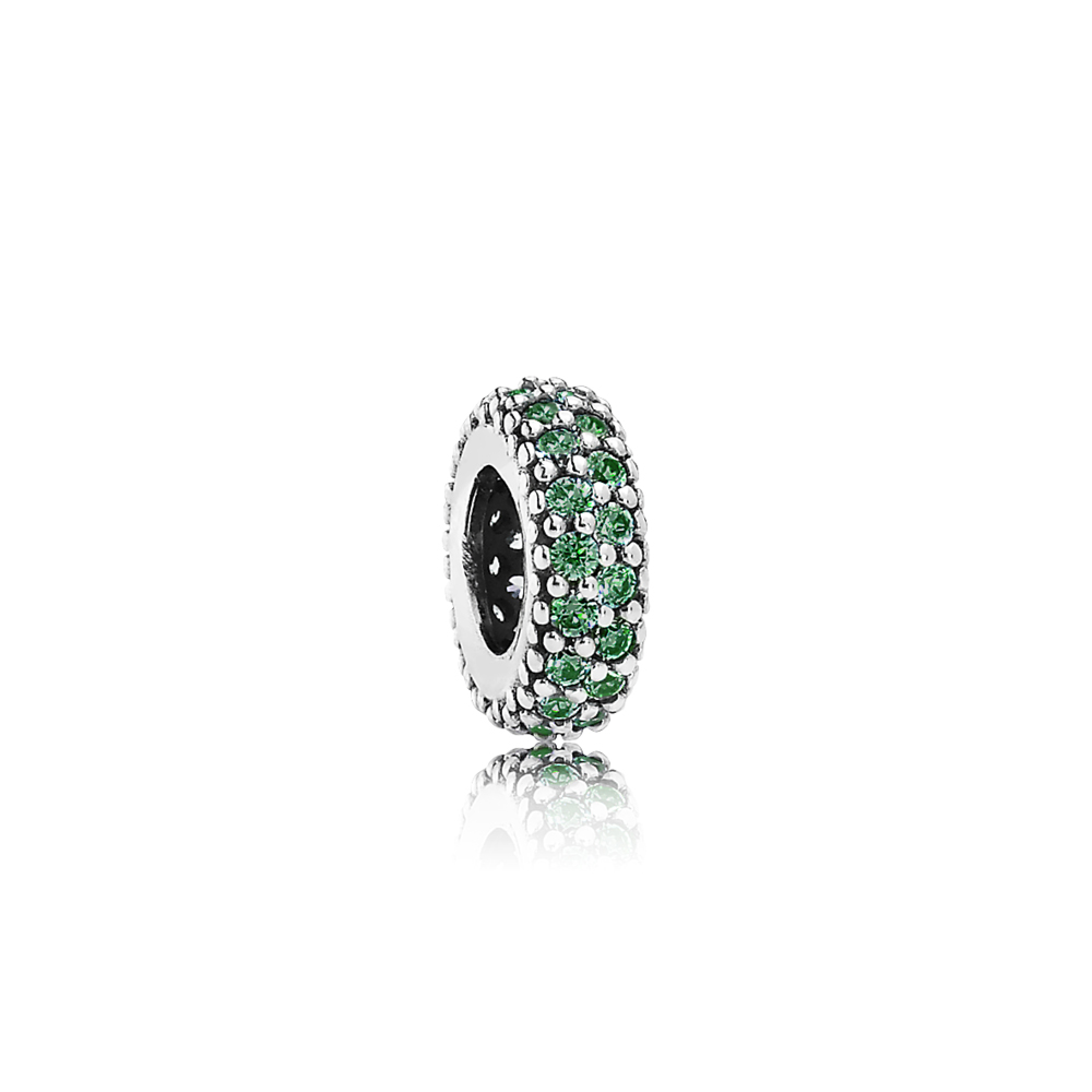 separador pandora brilho brilhante verde 791359czn