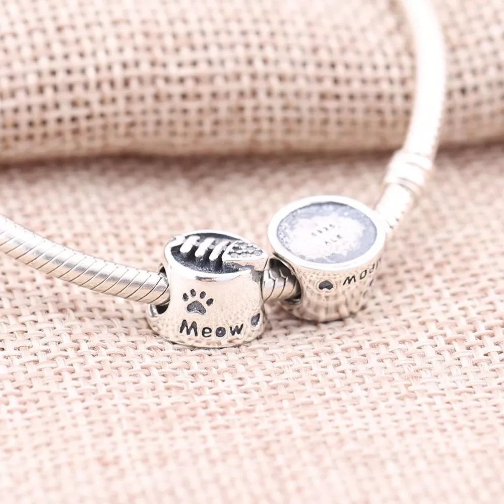 Charm berloques PANDORA Tigela Miau