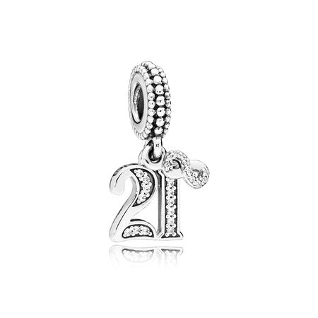 (imagem para) Conta Pendente PANDORA 21 Anos - 797263CZ