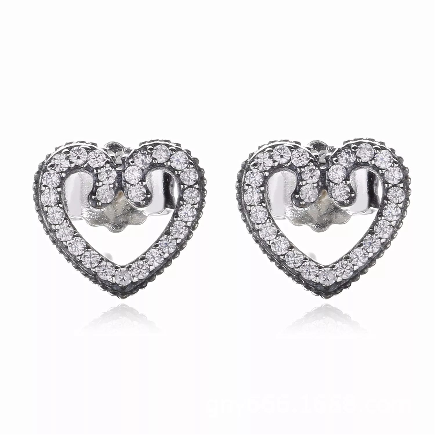 Brincos PANDORA Coração Romântico - 297099CZ