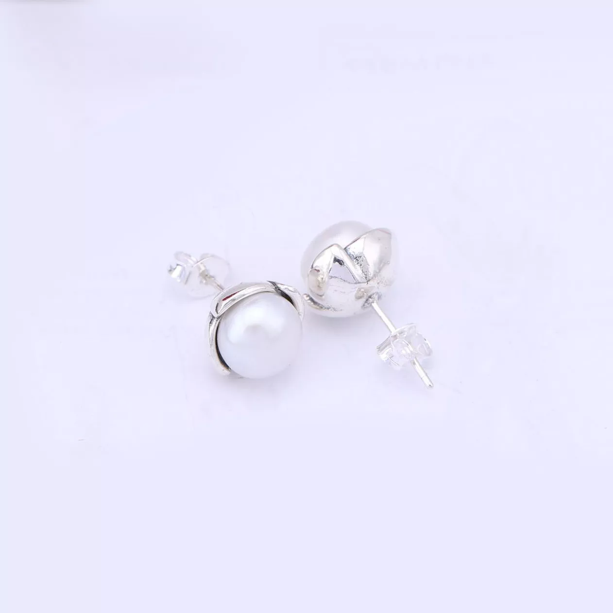 Brinco PANDORA de Prata e Pérola Branca - 290533P