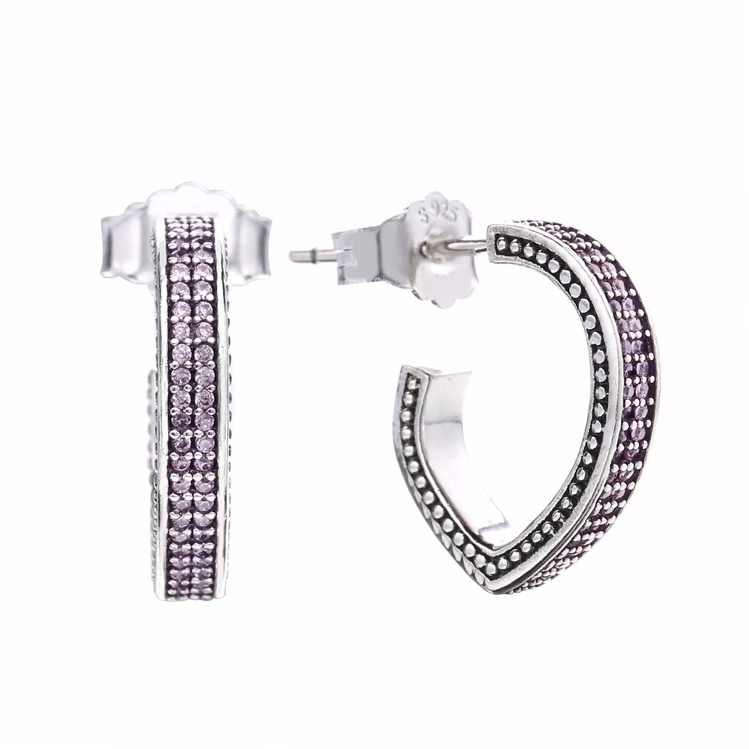 brinco flor zircônias pandora