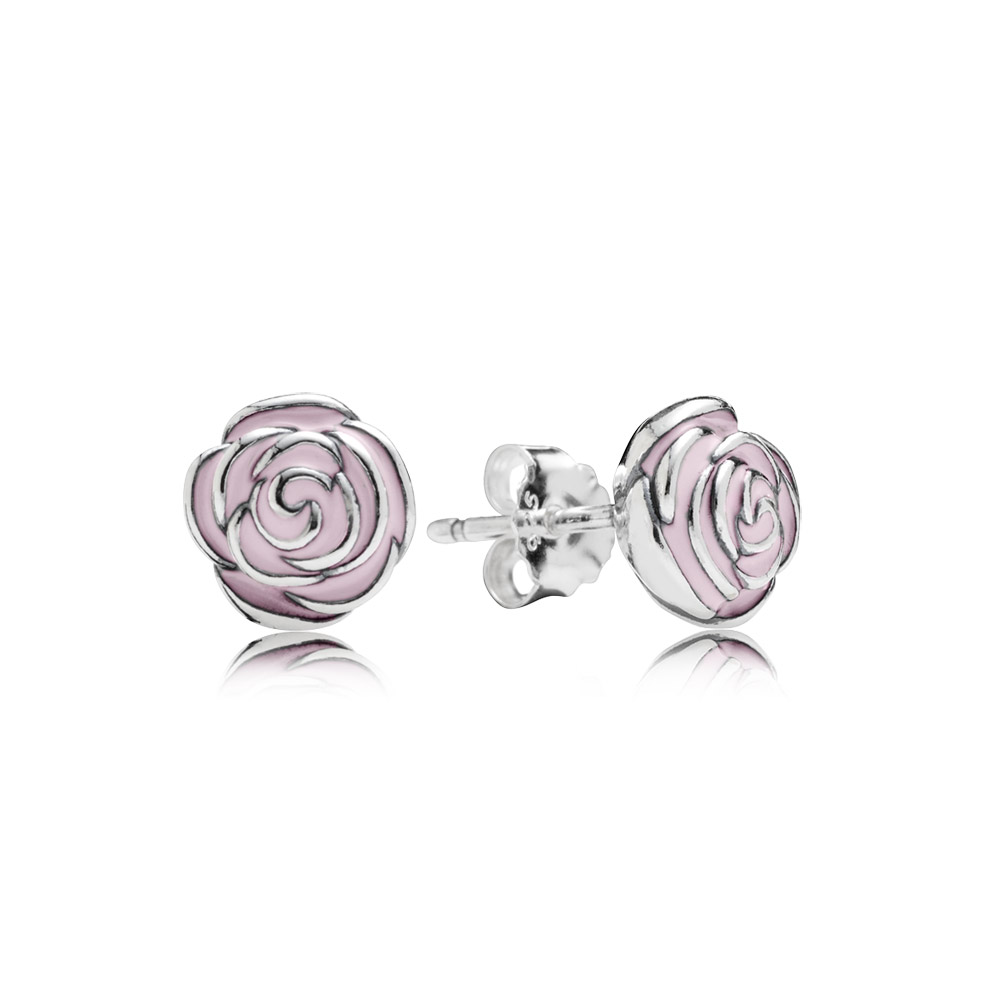 brinco pandora de prata jardim de rosas 290554en40