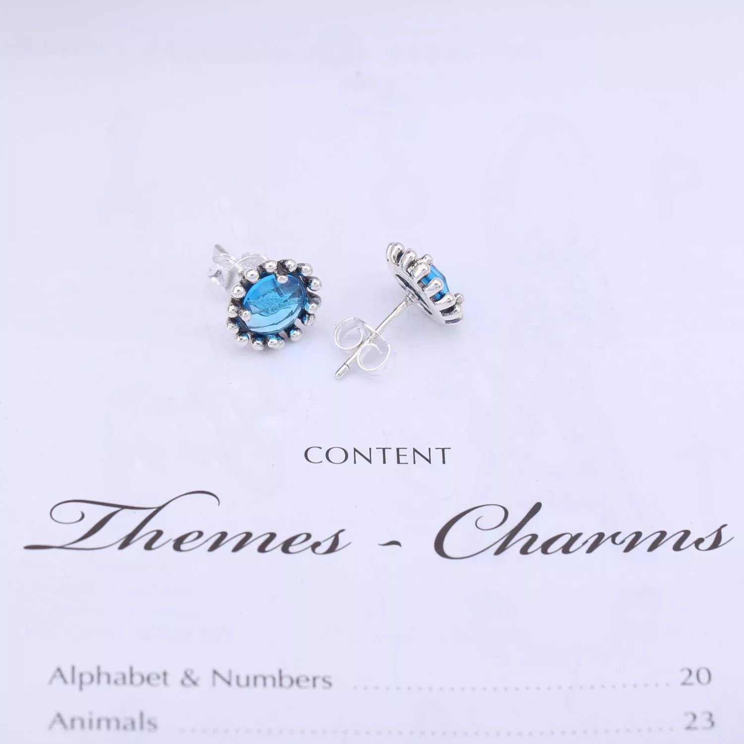 Brinco PANDORA de Prata Marinho Celestial - 290561NBC