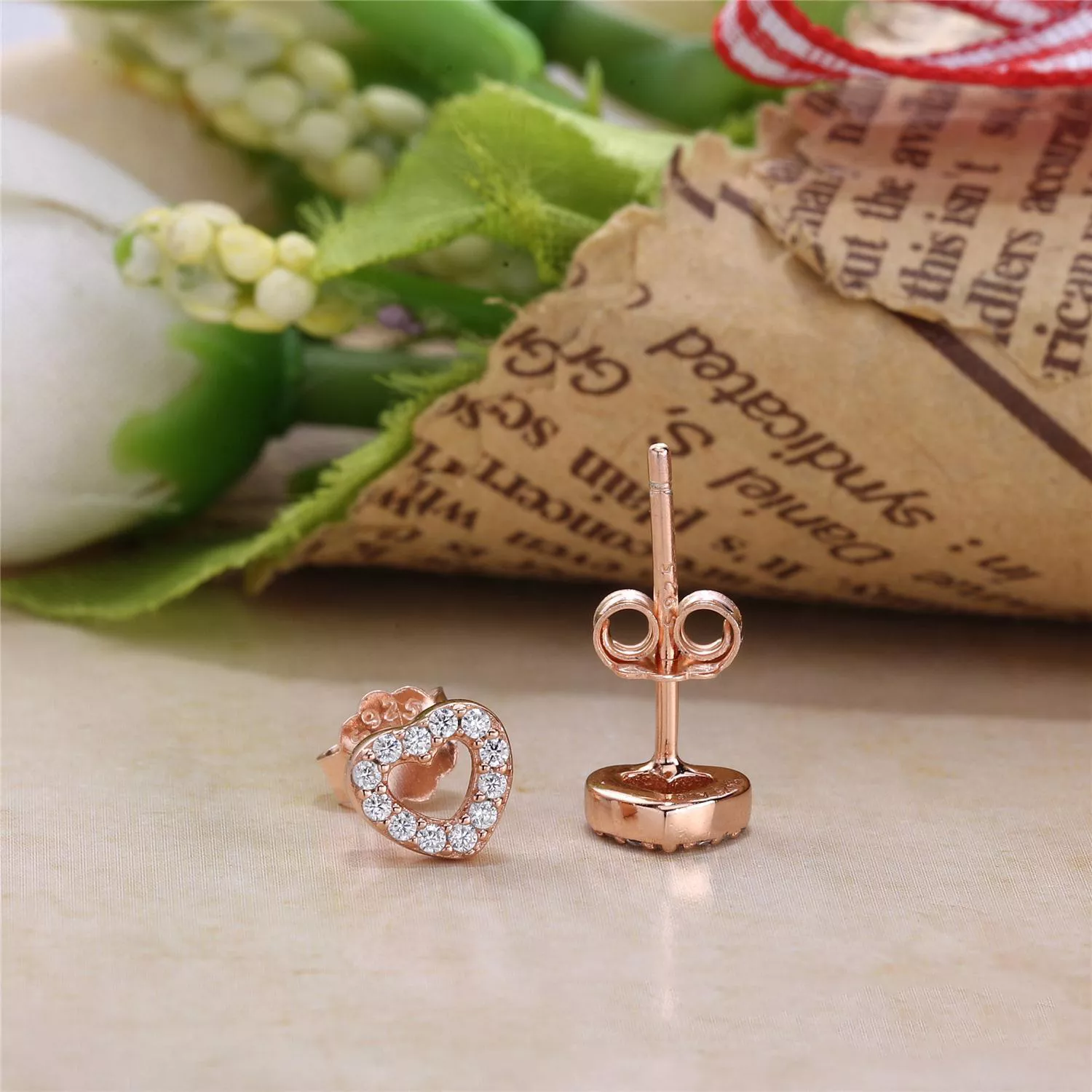 Brinco PANDORA ROSE Corações Vazados - 280528CZ