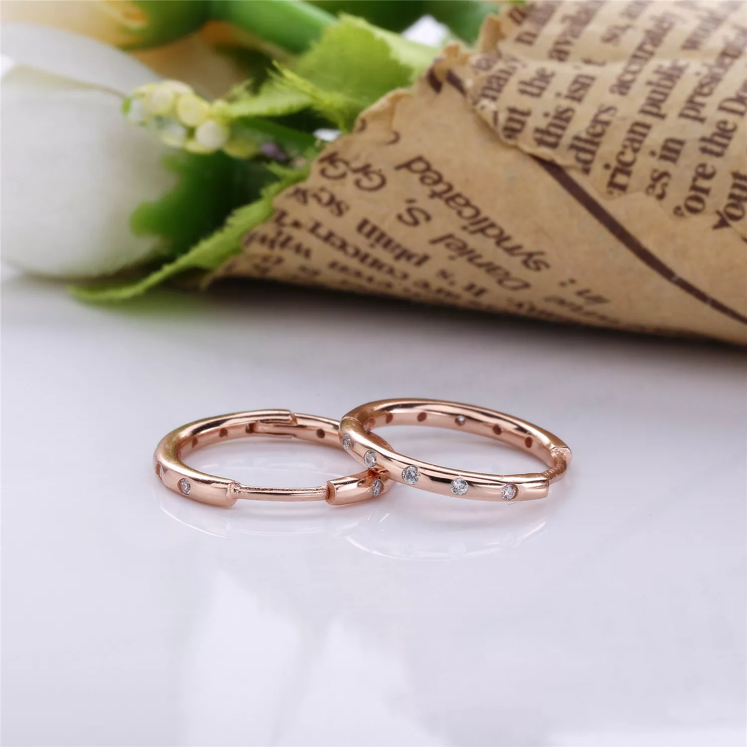 Brinco PANDORA ROSETM Argola Pontos de Luz - 286244CZ