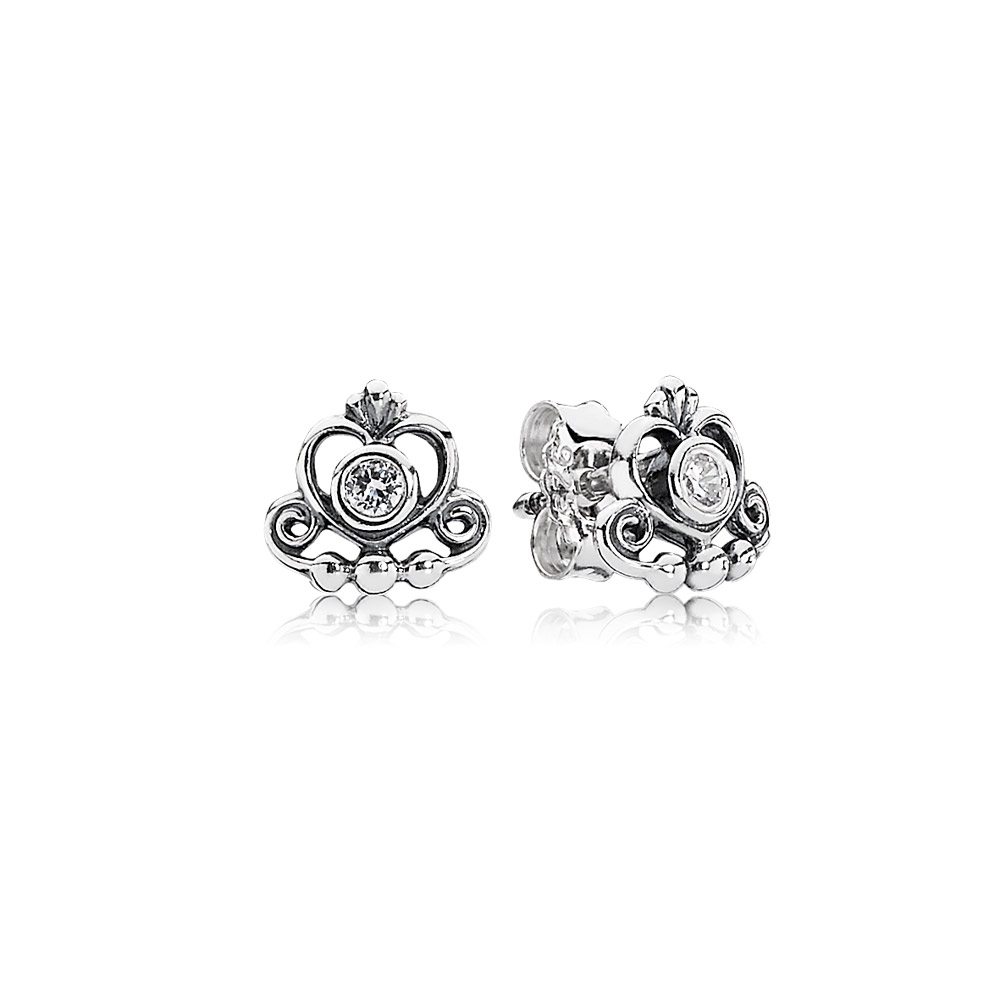 brinco pandora tiara de princesa