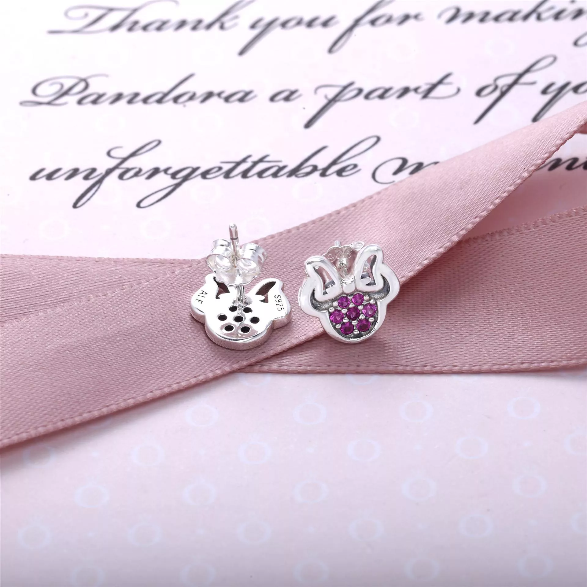 Brincos Pandora de prata Disney, Minnie