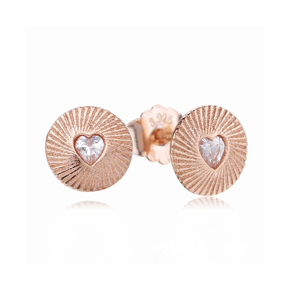 brincos pandora de pandora rose coração amor