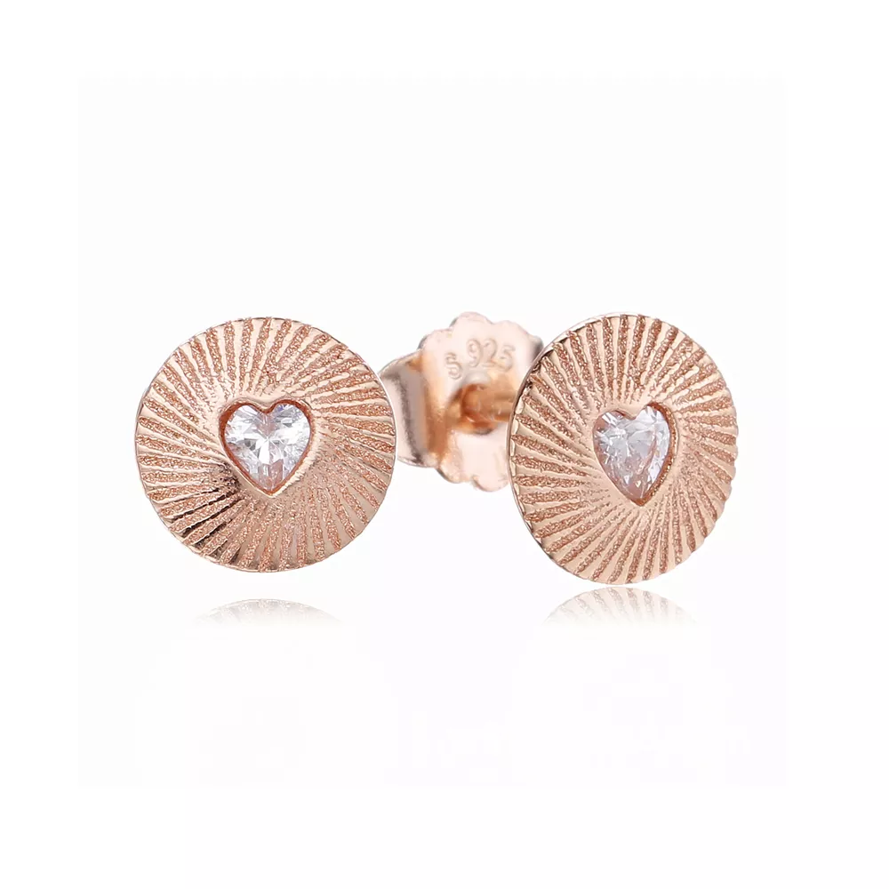 brincos pandora de pandora rose coração amor