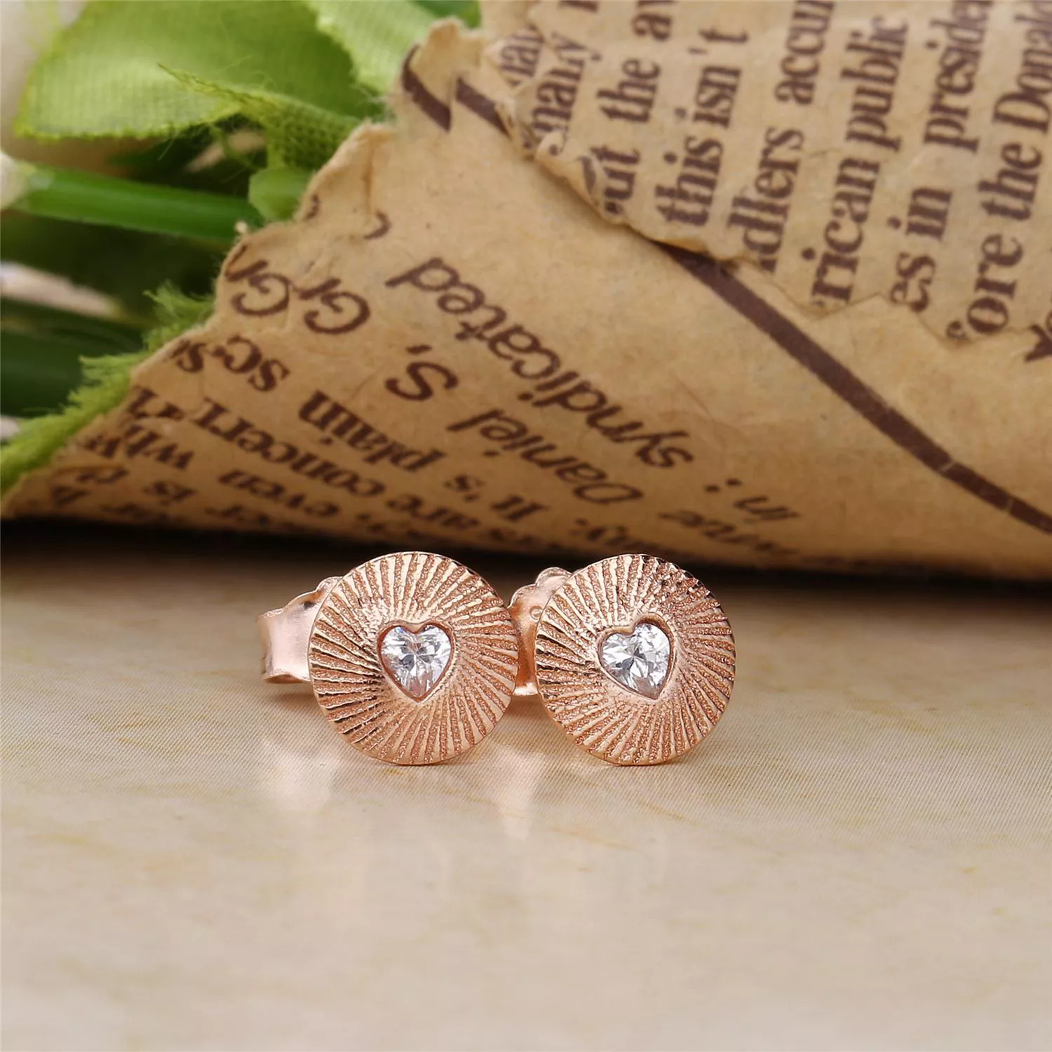 Brincos Pandora de PANDORA Rose Coração amor