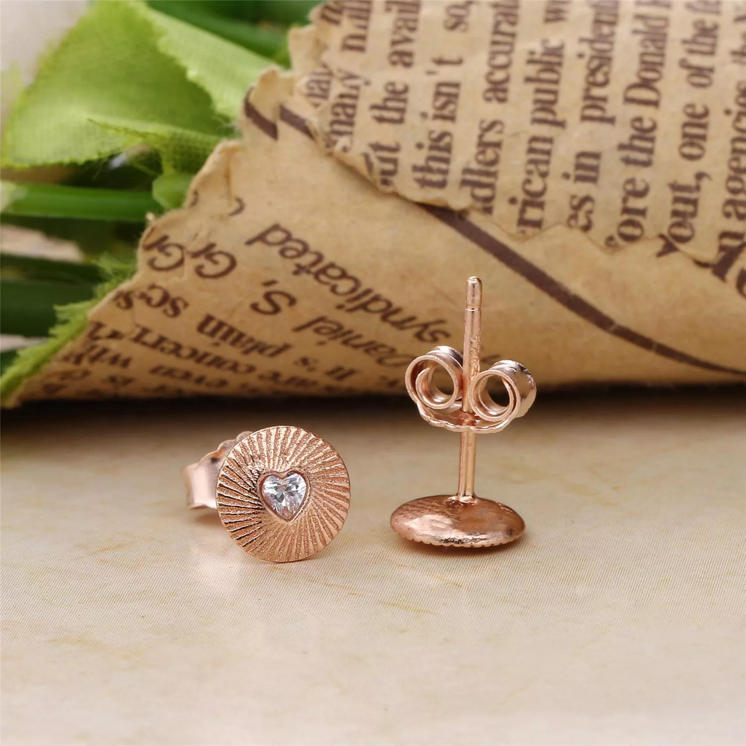 Brincos Pandora de PANDORA Rose Coração amor