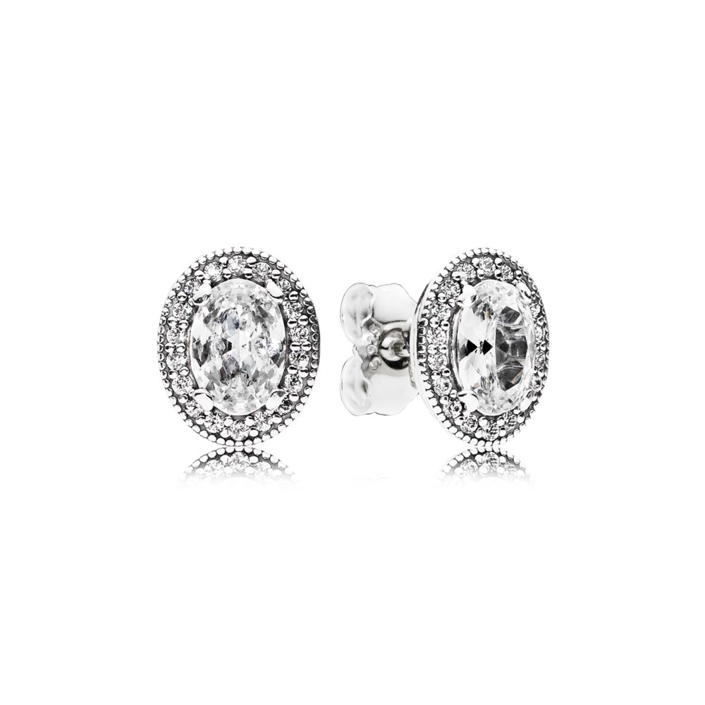 brincos pandora vintage elegance 296247cz brincos pandora