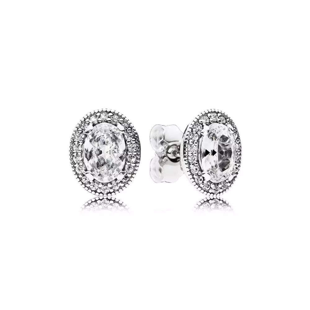 brincos pandora vintage elegance 296247cz brincos pandora