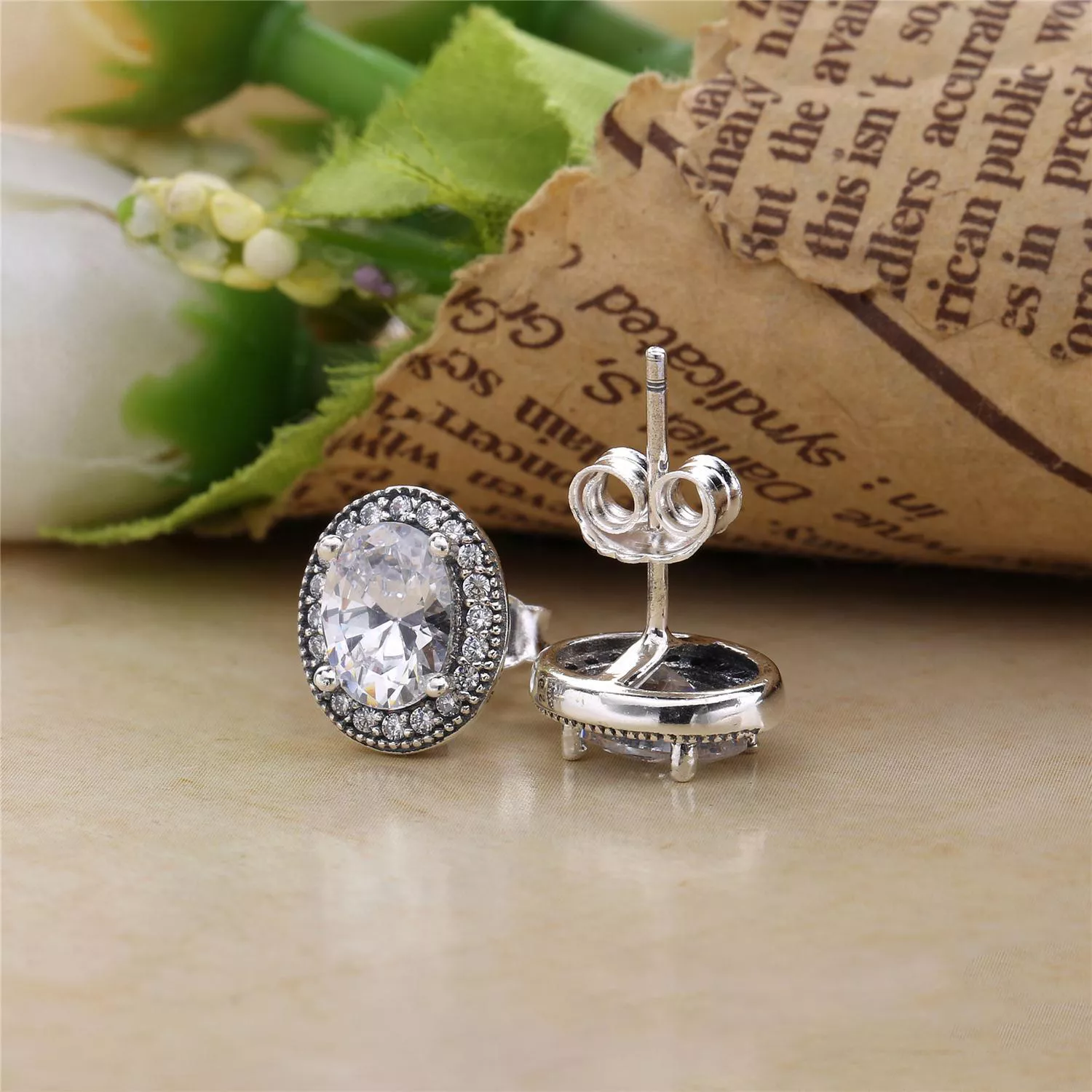 Brincos PANDORA Vintage Elegance - 296247CZ - Brincos PANDORA