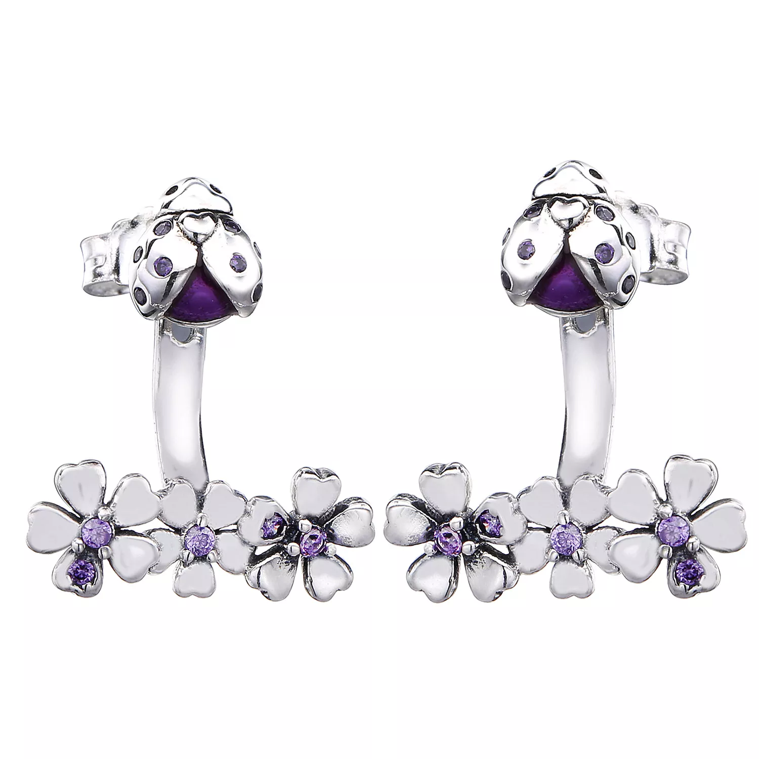 Brincos PANDORA Jardim das Joaninhas - 297123NLC