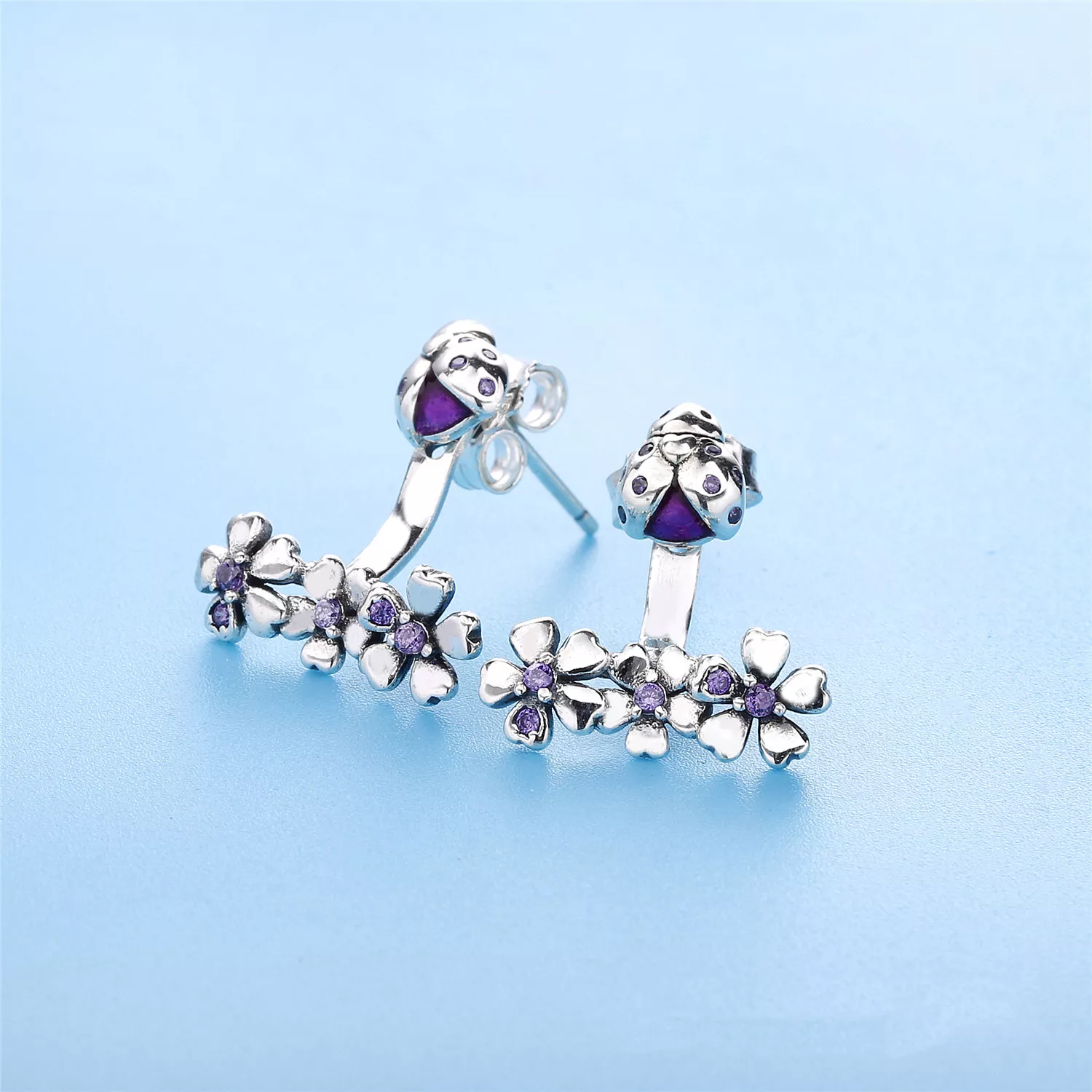 Brincos PANDORA Jardim das Joaninhas - 297123NLC