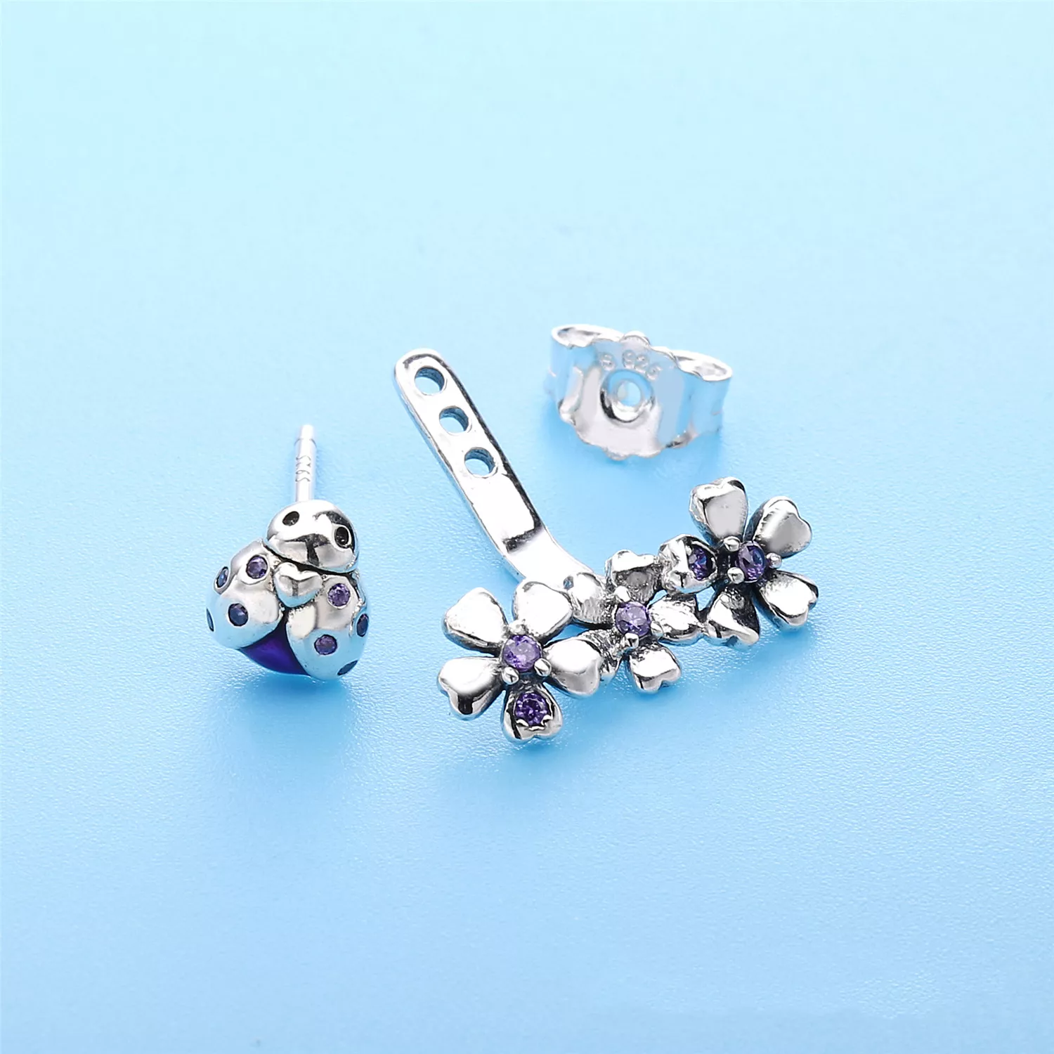 Brincos PANDORA Jardim das Joaninhas - 297123NLC