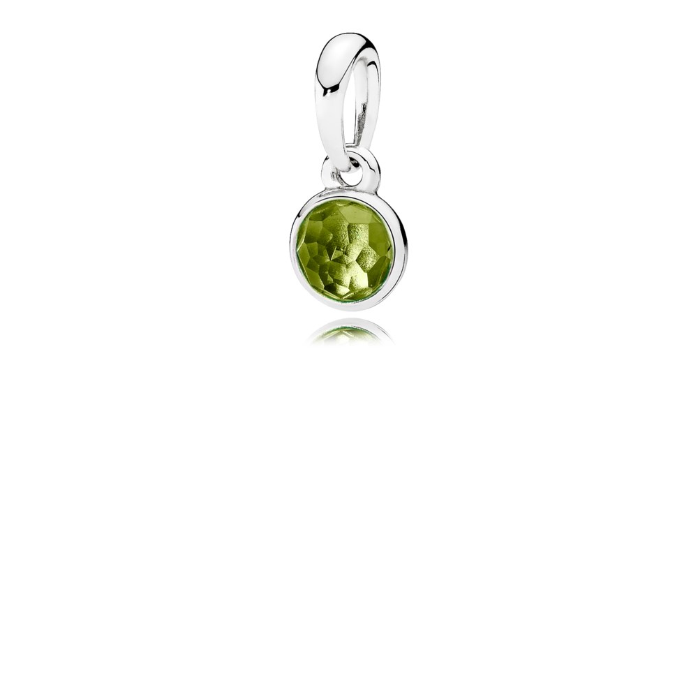 charm pendente pandora de peridoto agosto 390396pe