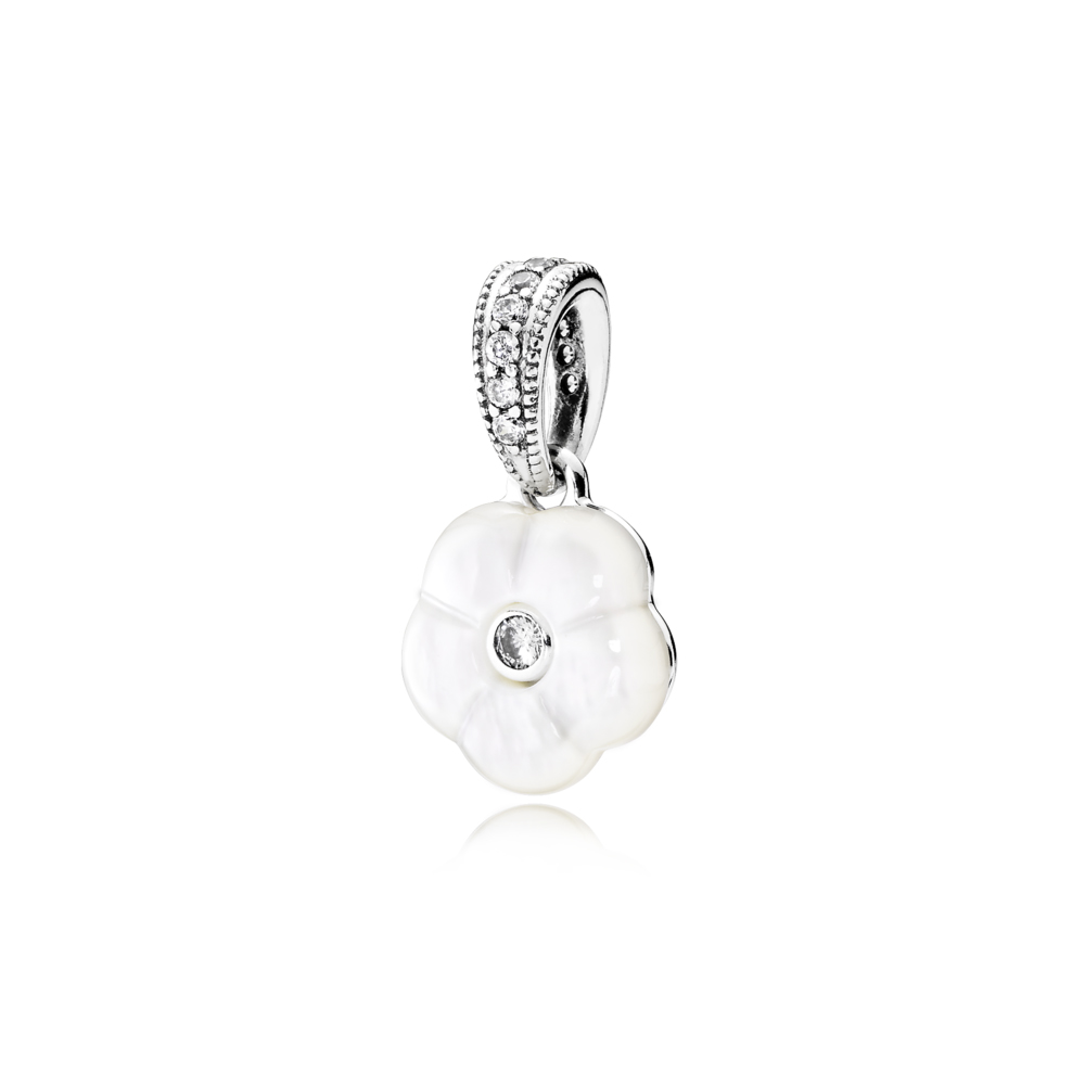 charm pendente pandora flor luminosa 390386mop