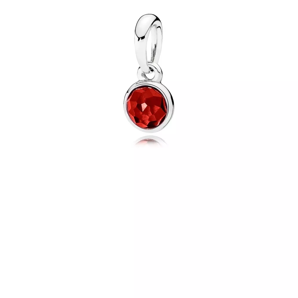 Charm Pendente PANDORA Gota de Rubi Sintético Julho - 390396SRU