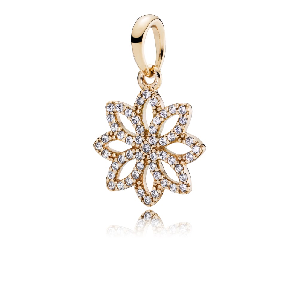 charm pendente pandora luz da flor
