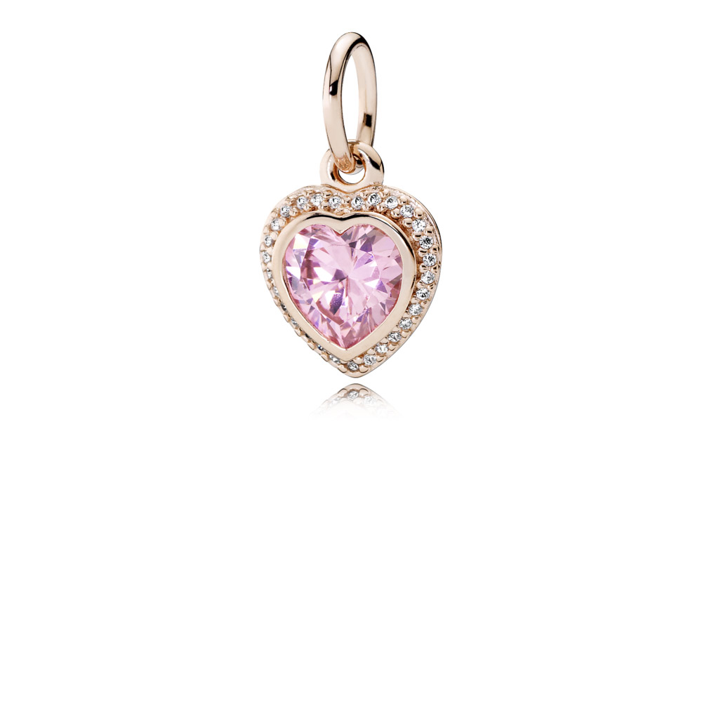 charm pendente pandora rose amor brilhante 380366pcz