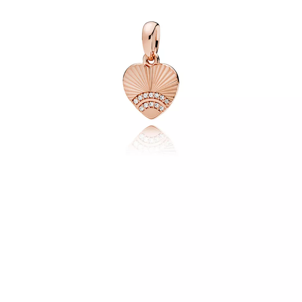 charm pendente pandora rose concha do amor 387286cz