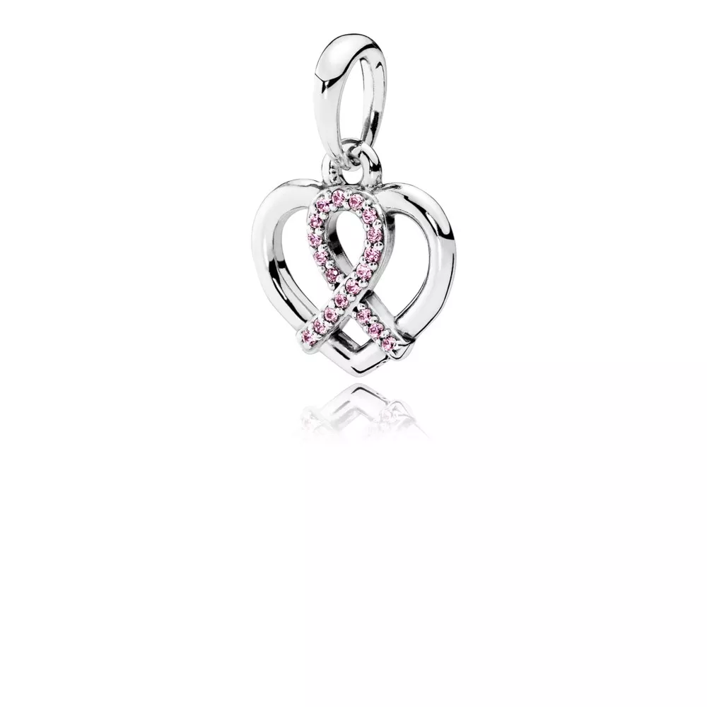 BCA Pendente Laço Rosa - 390390PCZ - Colar PANDORAes e pendentes