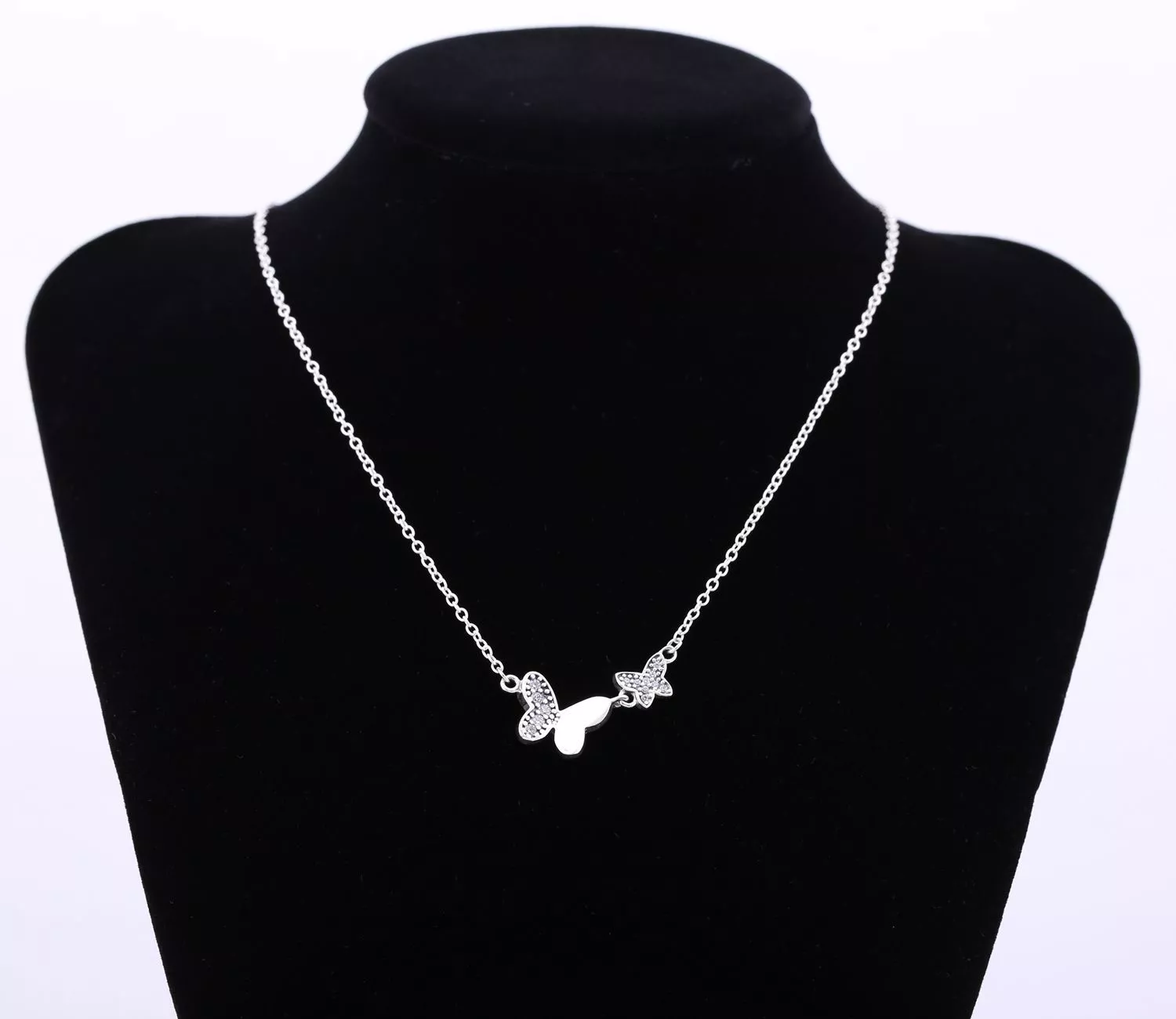 Colar Pandora de prata Borboleta