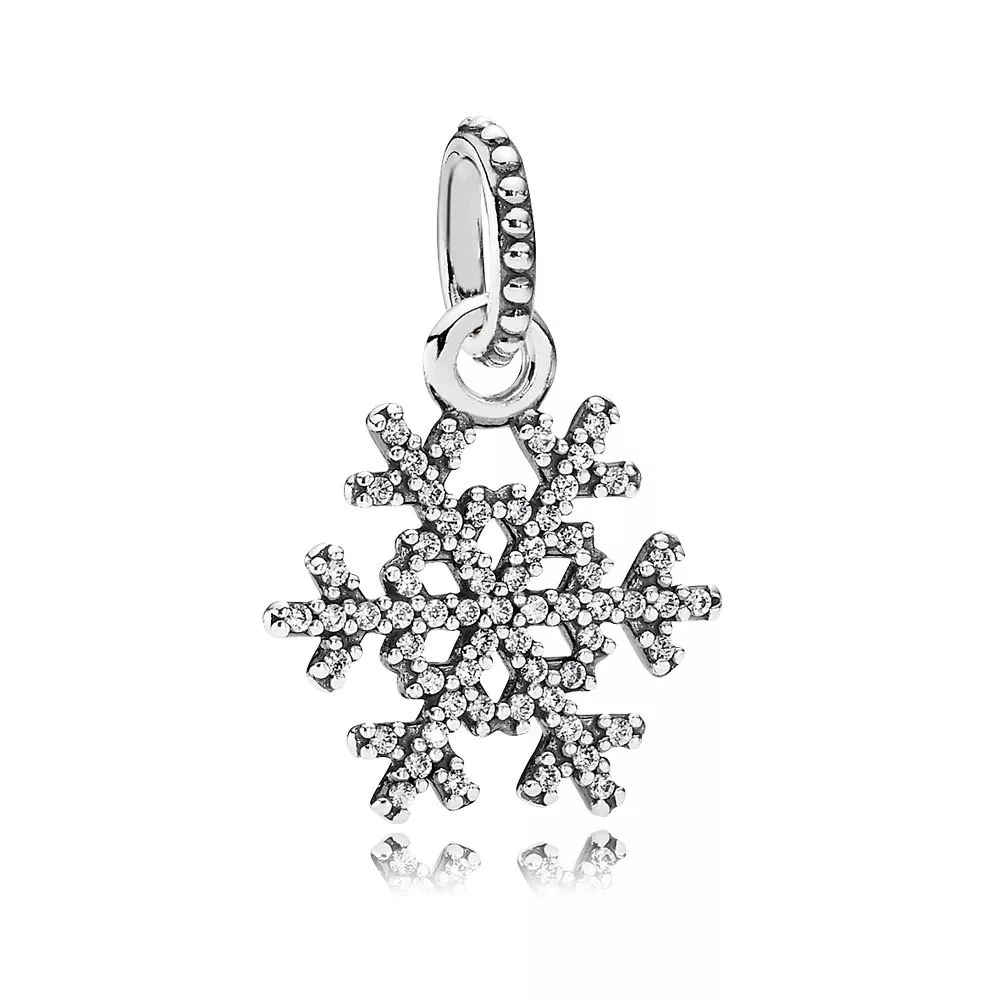 Pendente PANDORA Floco de Neve - 390354CZ - Colares e Pendente PANDORAs